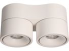 LED-Deckenspot DOUBLE SHINE matt weiss 3000K 2200lm 2x 36°