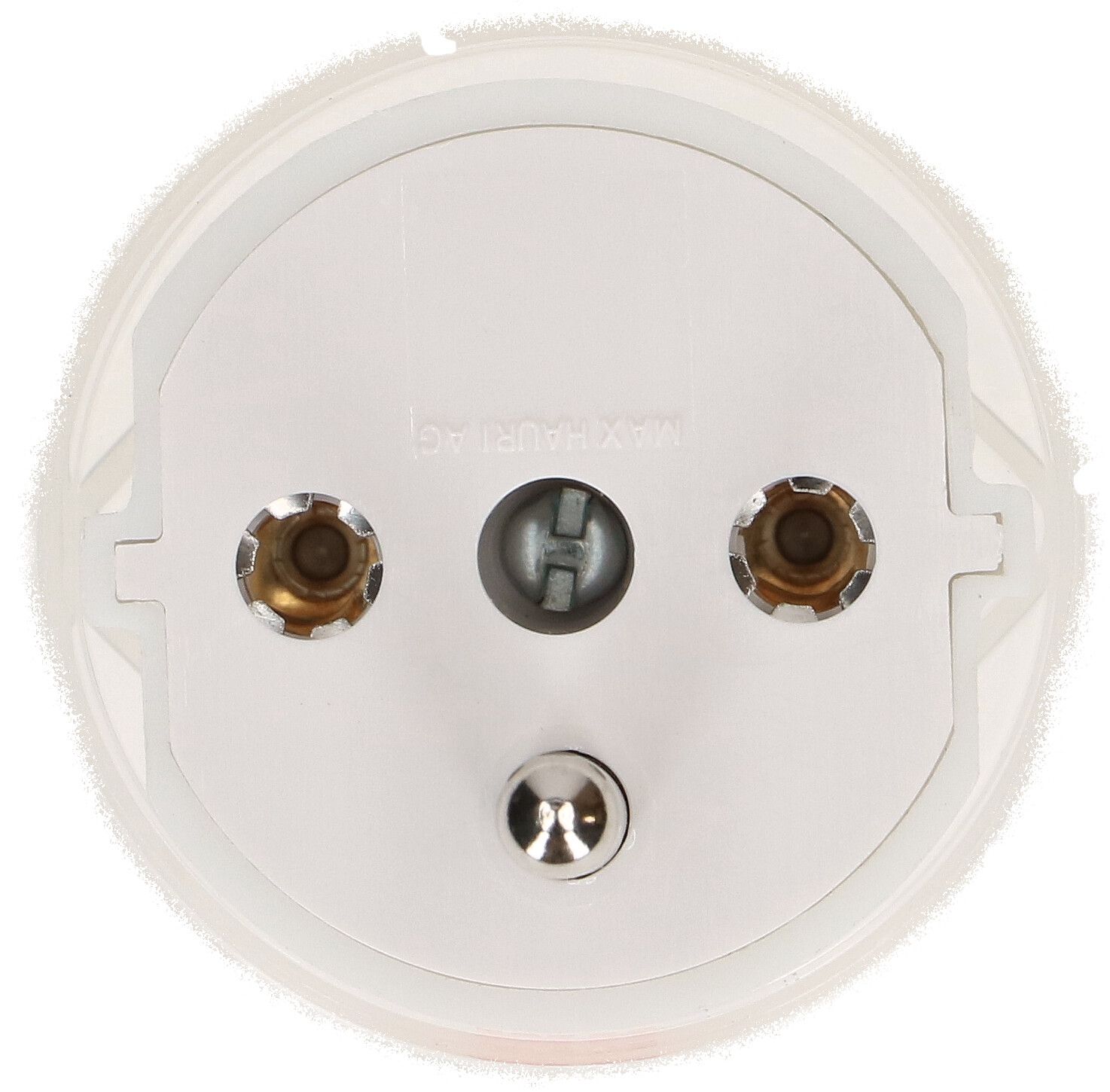 adaptateur fixe type 12 / Schuko CEE 7/7 blanc