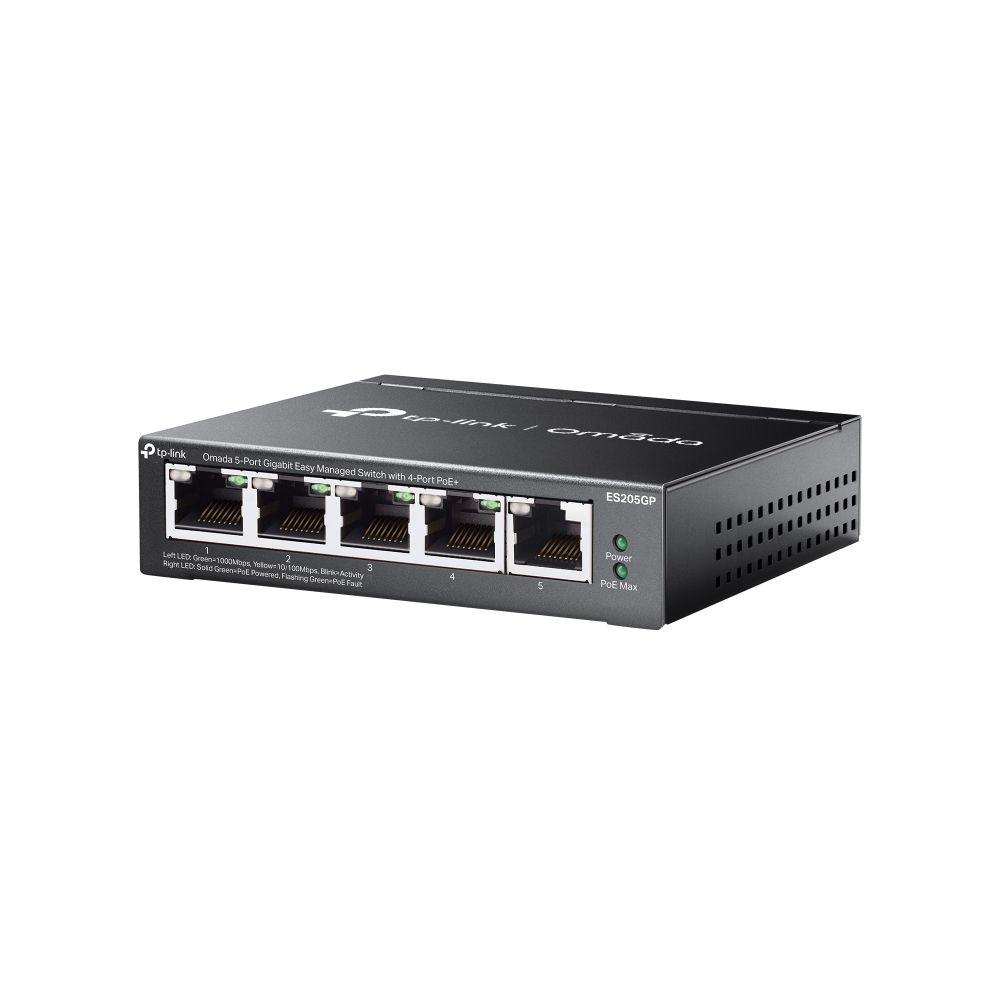 Netzwerk Switch 5 Port Easy Managed PoE+