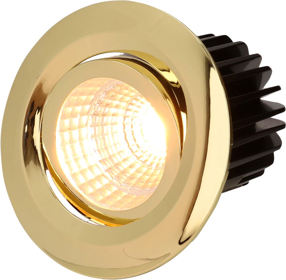 Downlight "MOVE" gold, 2700K, 830lm, 38°