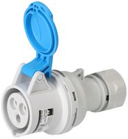 presa CEE 2P+E 230V/16A blu IP44