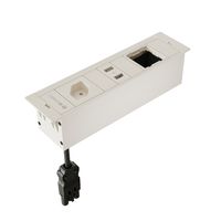BOX3 - 1 X SOCKET + 1 USB A/C + 1 X EMPTY MODULE