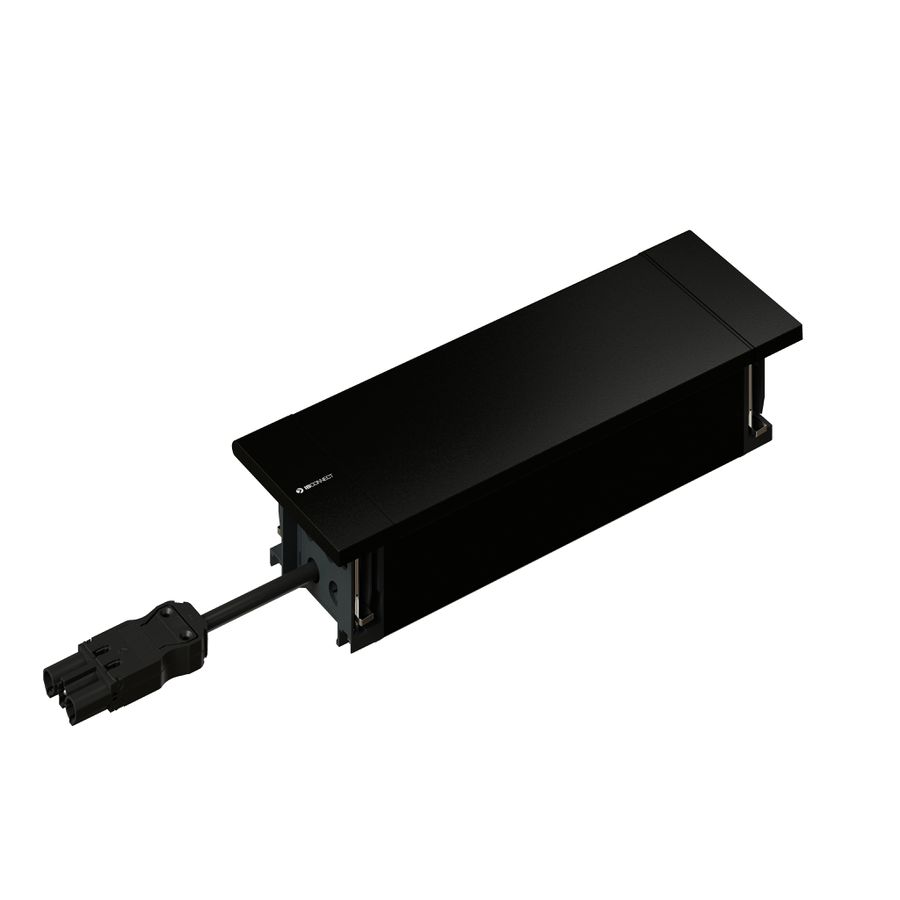 NEXO Steckdoseneinheit schwarz 3x Typ 13 1x USB-C/C
