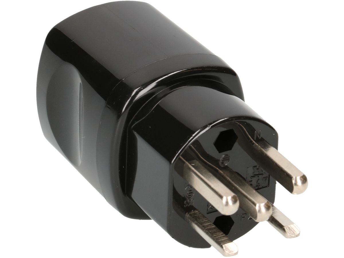 Stecker Typ 25 5-polig schwarz