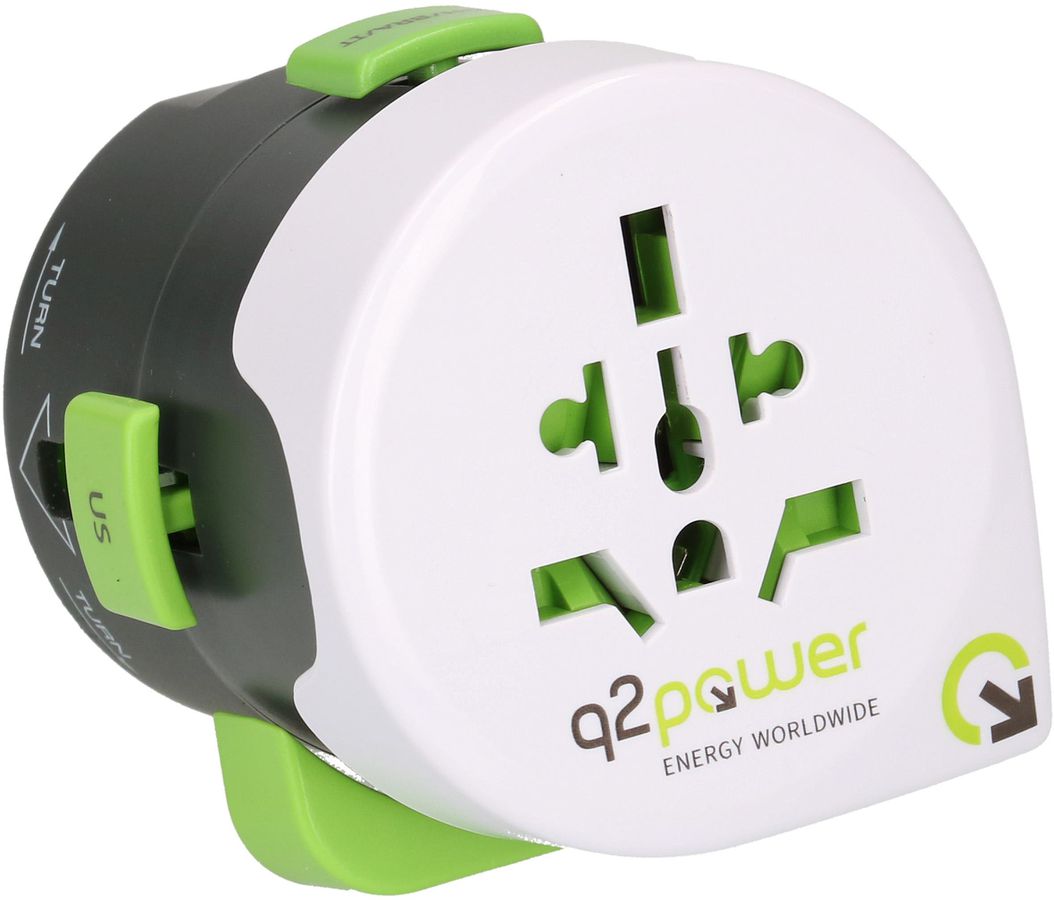 adaptateur de voyage monde "QDAPTER" avec USB 2.1A