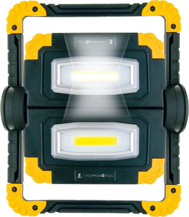 projecteur de travail rechargeable LED 2x 10W pivotant à 360°