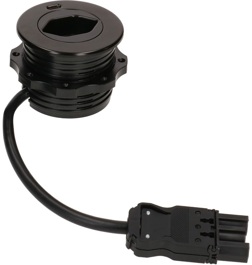 Solo presa multipla nero 1x tipo 13 1x USB-C