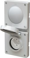 combinaison interrupteur s3 / type 13 ta.2x1 ENC exo IP55 gris c.