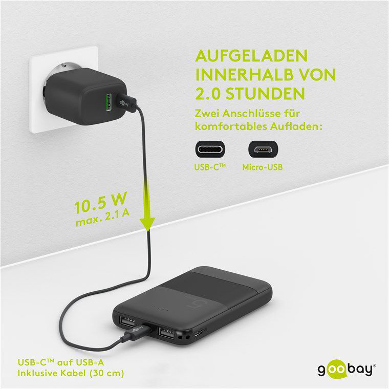 Powerbank kompakt 5000mAh