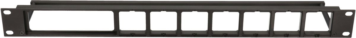 19 Zoll Panel 1HE ALU schwarz eloxiert