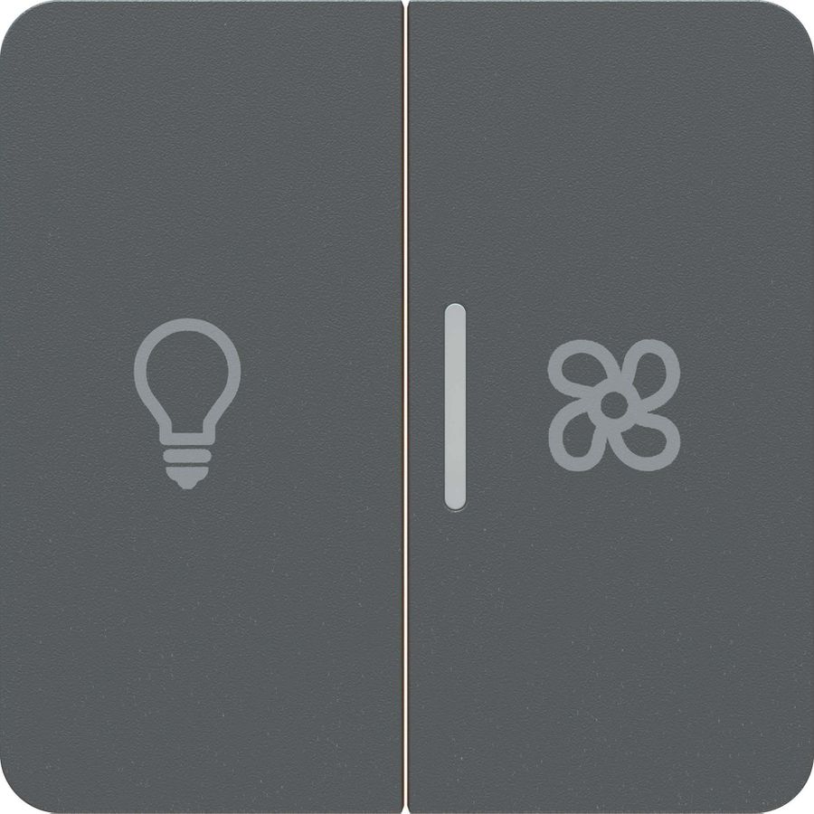 Doppel-Druckschalter/-taster Licht/Venti +Linse Fr.pl. priamos an