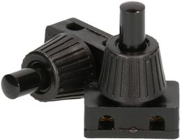 interrupteur à poussoir M10x1 noir 2A 250V 2 pièces