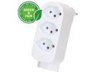 multi adaptateur ADAPT 3+1x type 13 blanc rotatif Green+Fair