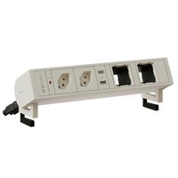 SUPRA bloc multiprise blanc 2x type 13 1x USB-A/C 2x module vide