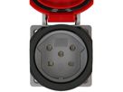 prise à encastrer 1x type 15 3L+N+PE Max Hauri IP55 gris/rouge