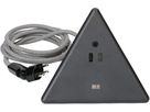 Energy Pyramide Steckdosenleiste 2x Typ 13 sw USB A+C 2.5m cli.