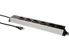 Steckdosenleiste Power Line 6x Typ 23 grau/schwarz 1.5m Magnet