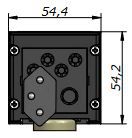 CUBO Steckdoseneinheit schwarz 5x Typ 13 1x Leermodul Magnet