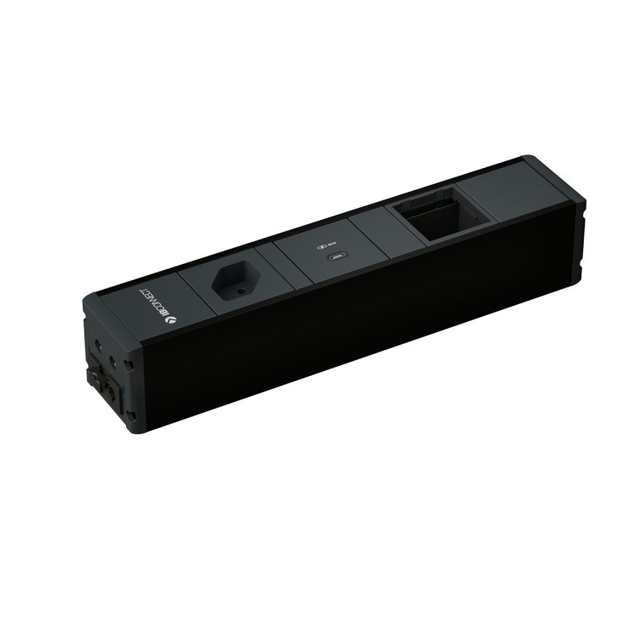 CUBO bloc multiprise noir 1x type 13 1x USB-C 60W 1x vide aimant