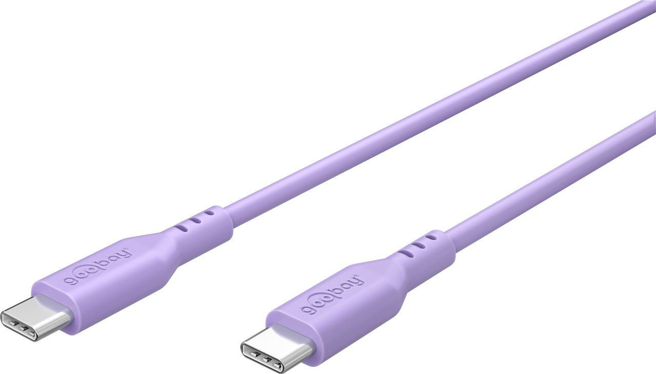 Ladekabel USB-C Silikon 1.5m violett