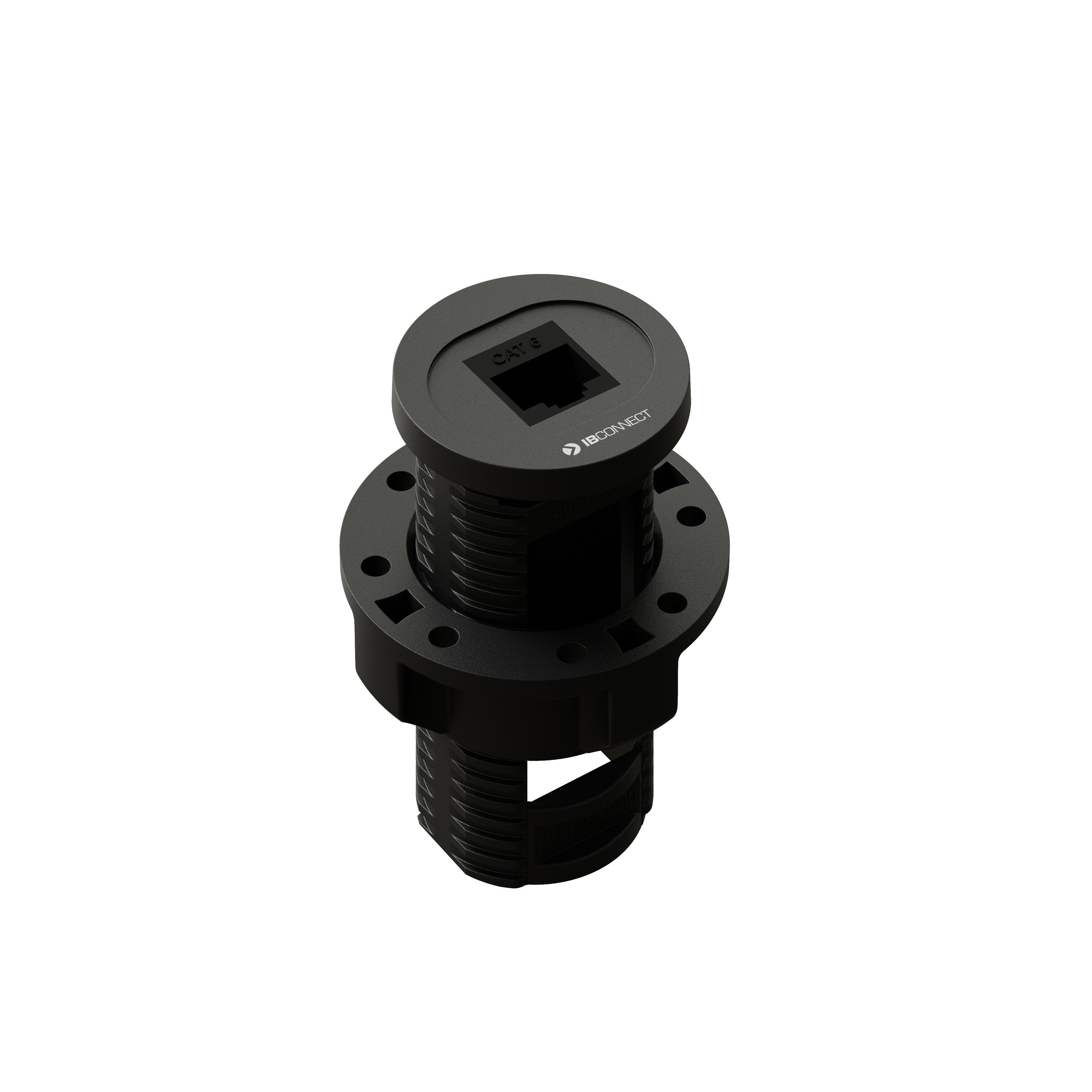 BIT bloc multiprise noir 1x RJ45 Cat 6 UTP