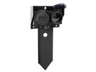 prises de jardin 2x type 13 IP55 avec pique amovible noir