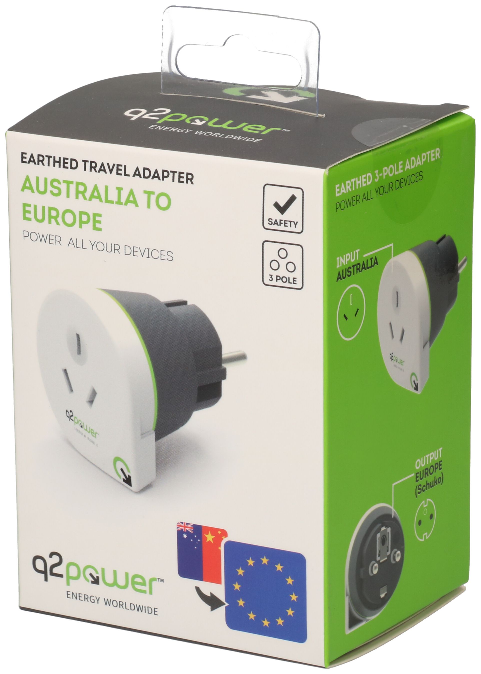 Reiseadapter Australia to Europe - MAX HAURI AG