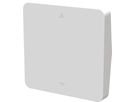 Central plate (1 knob) to wall shadow switch single white