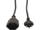 TD-Verlängerung H05VV-F3G1.0 4m schwarz Typ 12 / Typ 13