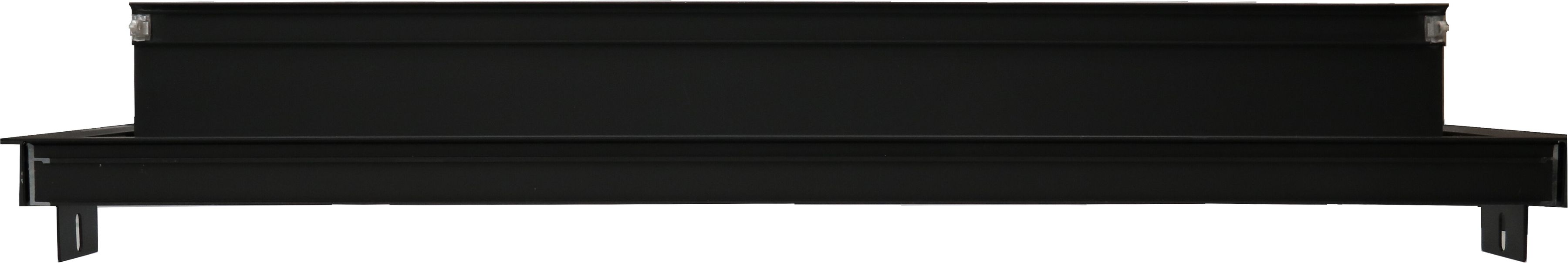 Duo plus Cover Einbaurahmen lang schwarz inkl. Befestigung