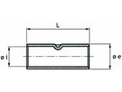 Stossverbinder galv.verzin. E-Cu-Rohr Leiterque./L 0.75mm²/15.7mm