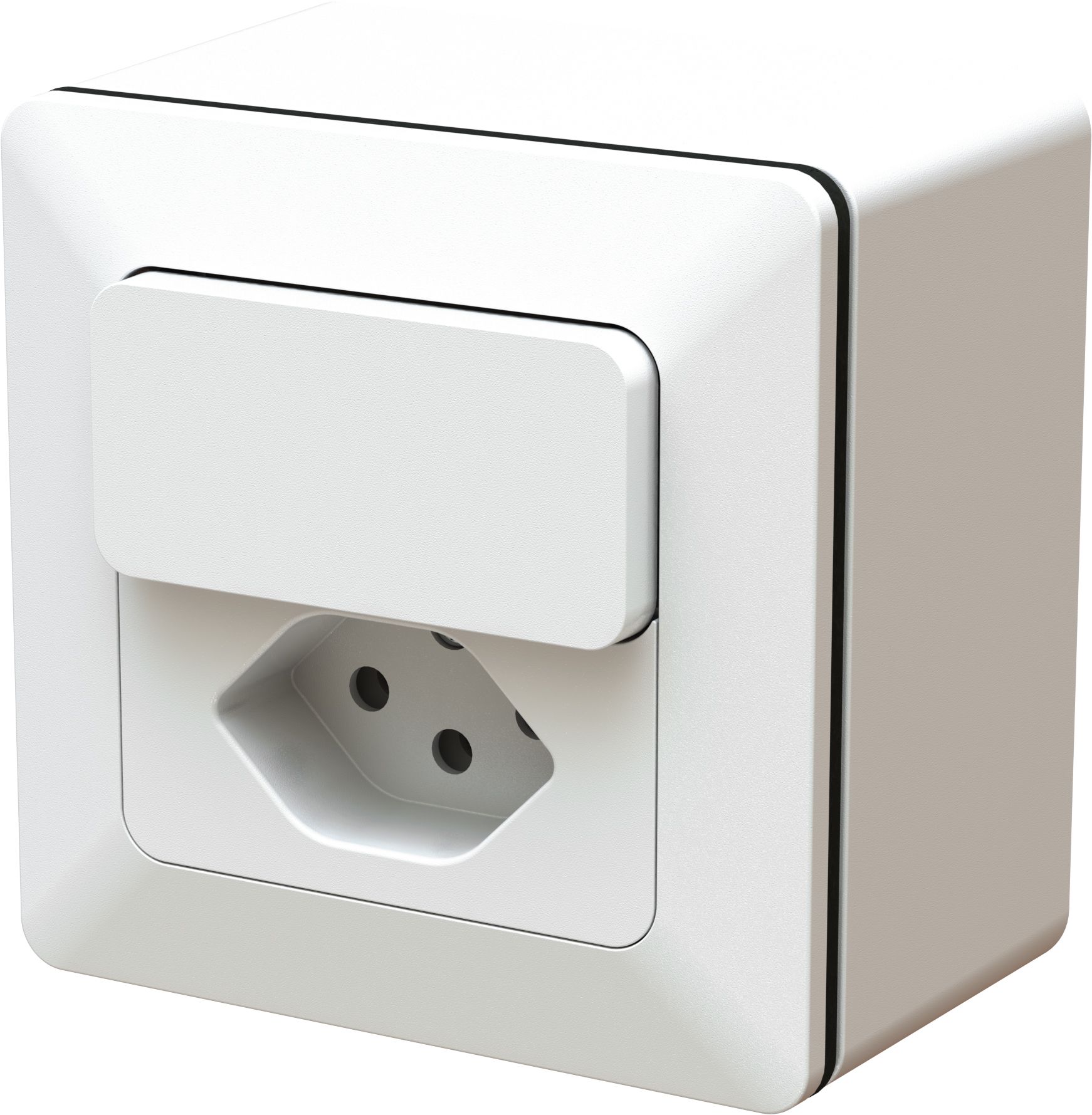 piccolo combi. pulsante NA/NC / tipo 13 AP BS priamos bianco