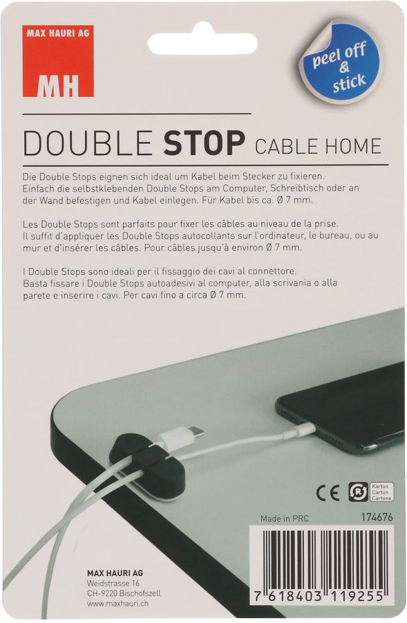 DOUBLE STOP set 6x noir