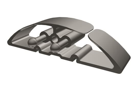serpentine de câble Pro 90 1.00m noir RAL9005