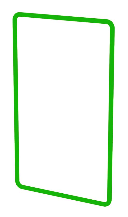 profilo decorativo dim.2x1 priamos verde / 2 pezzi