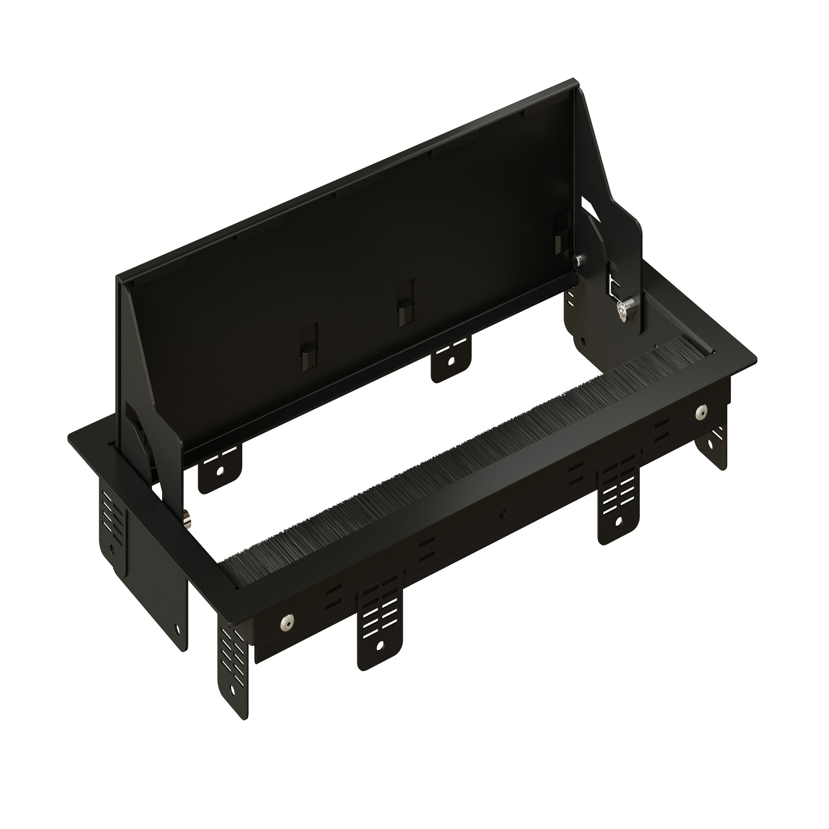CAP PLUS Einbaurahmen schwarz M 4-fach