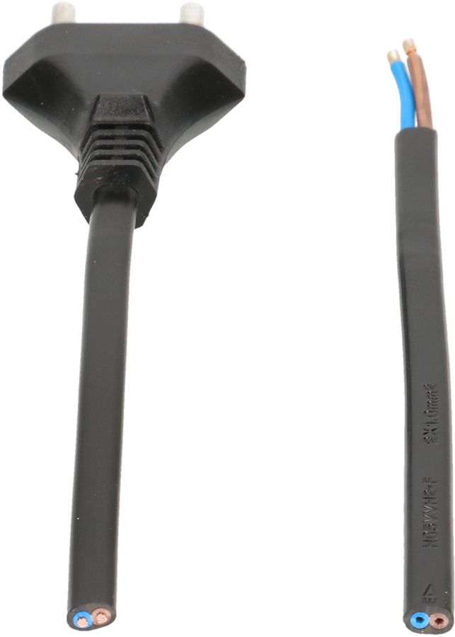 TDF câble secteur H05VVH2-F2X1.0 2m noir type 11