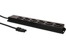 multipresa Power Line 6x tipo 13 nero/nero 3.0m AC 166