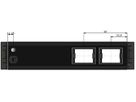 CUBOBOX Steckdoseneinheit sw M 4-fach 1x Typ 13 1x Schuko 2x Leer