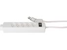 multipresa Safety Line 5+1x tipo 13 ne interruttore 3m clip-clap