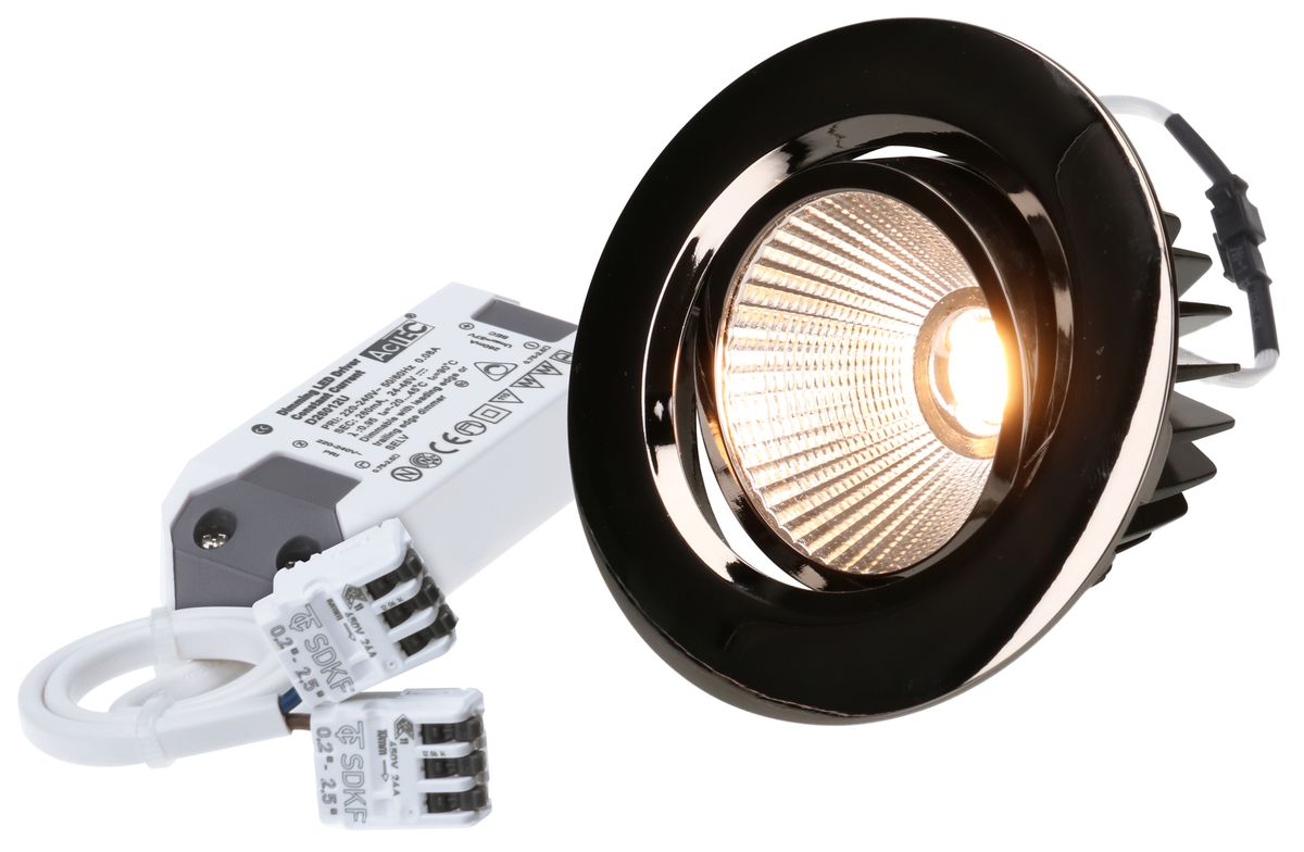 LED-Einbauspot AXO anthrazit, 3000K, 960lm, 38°