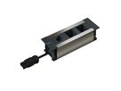 INTRO2.0 bloc multiprise anodisé 1x type 13 2x module vide
