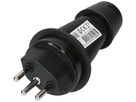 Stecker Typ 13 3-polig schwarz IP55