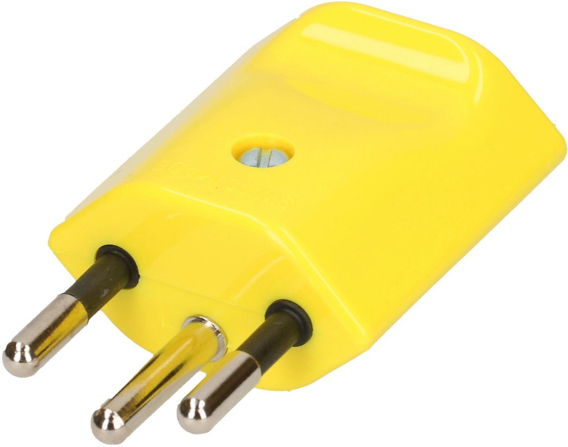 Stecker Typ 12 3-polig gelb