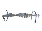 serpentine de câble Pro 90 1.00m noir RAL9005
