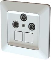 multimedia radio/TV/Sat/rete 2dB INC priamos bianco