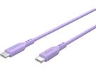 Ladekabel USB-C Silikon 1.5m violett