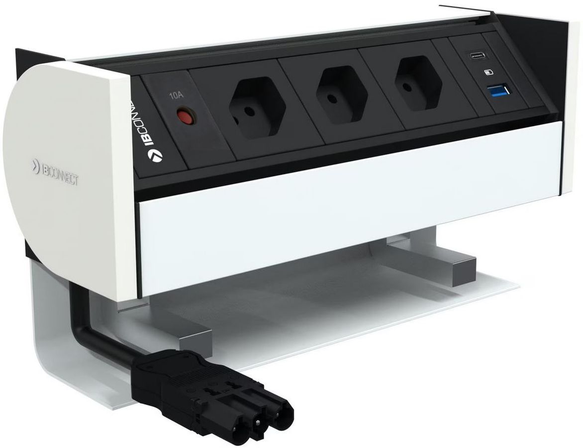 PRISMA presa multipla bianco 3x tipo 13 1x USB-A/C