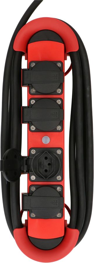 Multiple Socket Construct Line 4x Typ 13 IP44 red-black