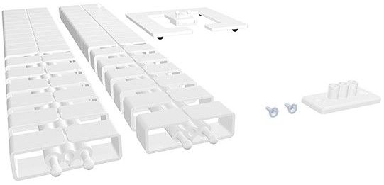 Kabelschlangen-Set Cube SL 0.75m weiss RAL9003